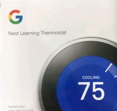 Nest 3rd Generation Programmable Wi-Fi Smart Learning Thermostat - Stainless - Image 1 of 2