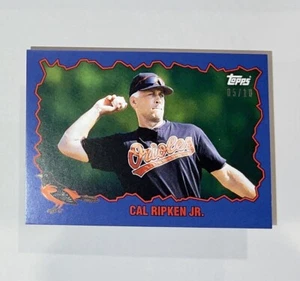 Cal Ripken Jr SSP 5/10 2023 Topps Throwback Thursday BLUE PARALLEL #114 - Picture 1 of 2