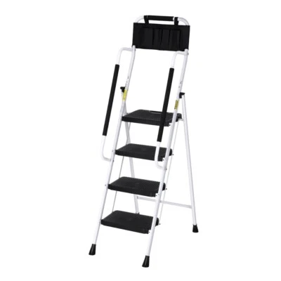 Giantz 4 Step Ladder Multi-Purpose Folding Steel Platform Tool Bag Handrails - image 1 of 4