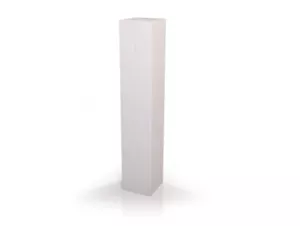 Blumensäule Dekosäule Blumenständer Fichte massiv weiß weiss 17x17 cm Höhe 100cm - Bild 1 von 2