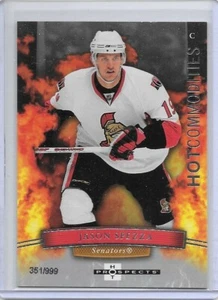 Tarjeta de hockey 2007-08 Jason Spezza Insert/999 120 Ottawa Senators Hot Commodities - Imagen 1 de 2