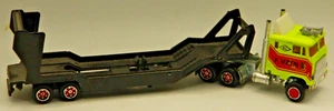 MAJORETTE - FORD COE - SEMI w. Trailer - Good Cond. - 1/87 (HO) Scale - France - - Picture 1 of 10