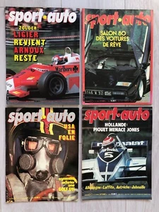 4x Zeitschriften SPORT AUTO 1980 # 220 223 224 225 alle komplett Beilage & Poster - Bild 1 von 3