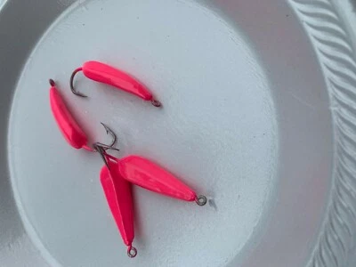 Lote de 10 plantillas Pompano Goofy Silly de 3/4 OZ paquete Bluefish caballa trucha Foto 1 de 4