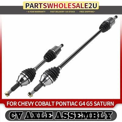 2x Front LH & RH CV Axle Assembly for Chevy Cobalt Pontiac Pursuit Manual Trans. - Image 1 of 4