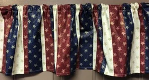 Stars & Stripes Americana Patriotic Gold Glitter Swags, Valances or Curtains - Picture 1 of 12
