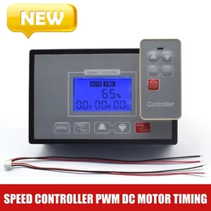 Controlador de velocidad 60A PWM DC Motor Temporización Control remoto reversible Pantalla LCD- - Imagen 1 de 16
