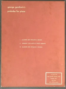 George Gershwin’s Preludes for Piano New York Music Corp. 1927 - Imagen 1 de 7