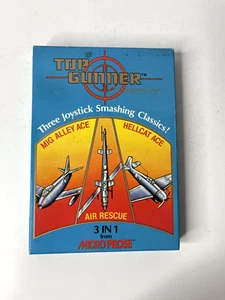 TOP GUNNER COLLECTION Atari Game 5.25" floppy '86 Box/ Inserts 3 in 1 Microprose - Picture 1 of 9