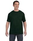 Hanes Mens Pocket T-Shirt 100% Cotton ComfortSoft Heavy S-XL Tee R-H5590