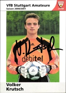 Autogrammkarte Fußballer Volker Krutsch, VfB Stuttgart, Autogramm - 11410144 - Bild 1 von 2