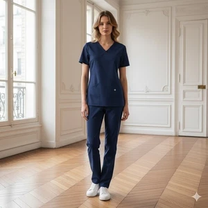 Figs Technical Collection Kurzarm-Top mit V-Ausschnitt Medium - Bild 1 von 7