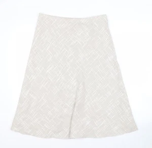 Roman Originals Women's Beige A-Line Skirt Size 12 - Picture 1 of 12