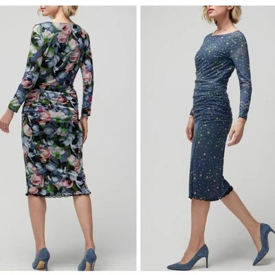 Vestido Vaina WHBM Manga Larga Reversible Malla Para Mujer Mediano Floral Tulipán M Nuevo con Etiquetas Foto 1 de 4