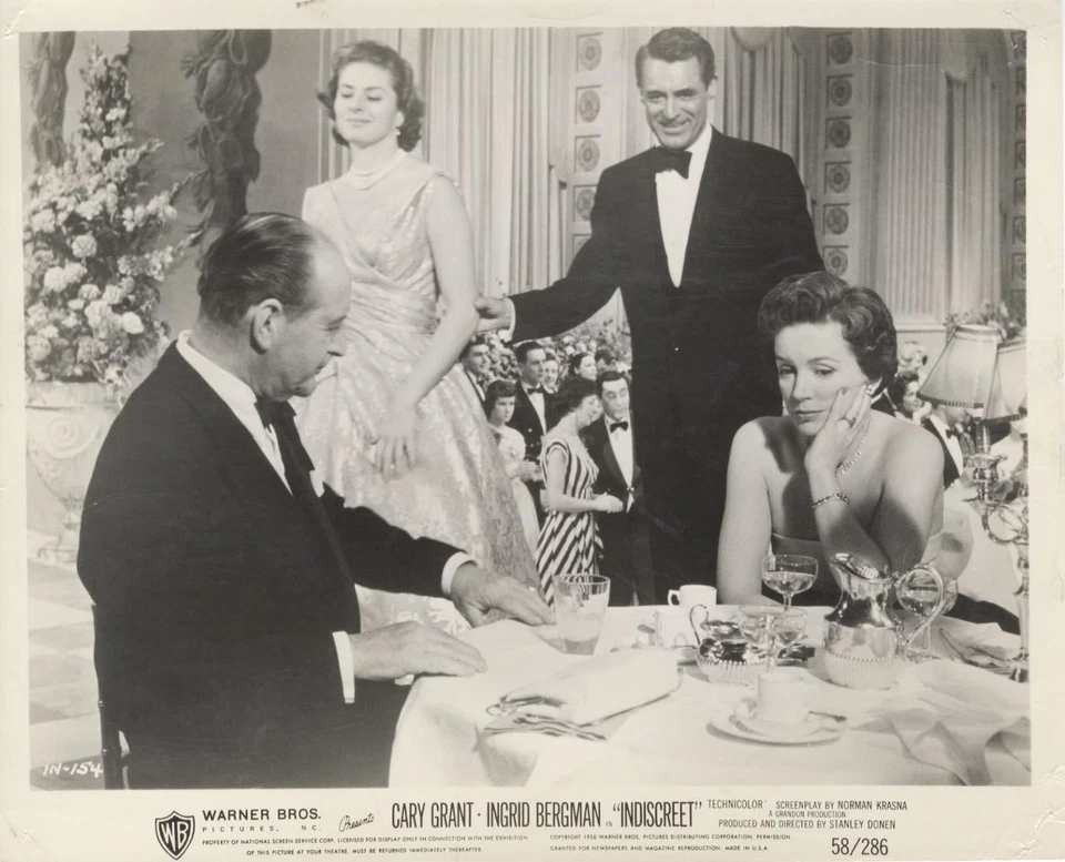"INDISCREET"-ORIGINAL PHOTO-CARY GRANT-INGRID BERGMAN-CAST-#154 - Image 1 of 1