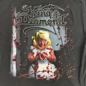 King Diamond Shirt Mens XL Black Give Me Your Soul Band Tour Metal Horror Tee - Picture 1 of 10