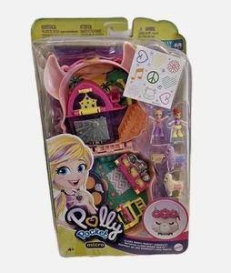 Polly Pocket Micro Llama Music Party Compact with Stage Dance - Picture 1 of 4