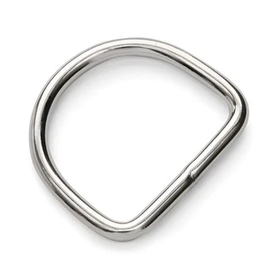 Multi pack Welded Dee Ring Webbing Straps A4 Stainless Steel 3 4 5 6 8mm D Ring - Picture 1 of 4