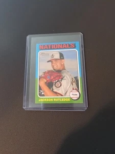 2024 Topps Heritage High Number Jackson Rutledge RC MINI #660 SSP Nationals - Picture 1 of 1