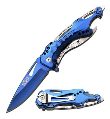 Cuchillo Plegable M-Tech MT-A705SBL - Azul/Plateado Foto 1 de 4