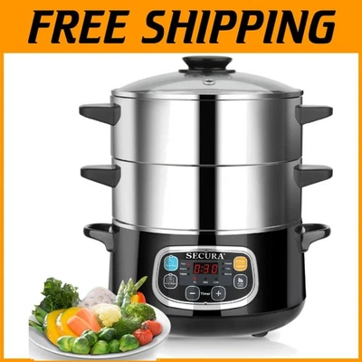 Efficient 8.5 Quart Digital Food Steamer - Fast Steam & Nutrient Preservation - Image 1 of 4