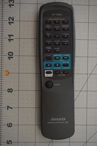 Mando a distancia de audio genuino Aiwa RC-7AS06 original para CXNA30 CNXA505 NSXA54 - Imagen 1 de 2