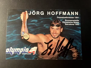 JORG HOFFMANN - GERMAN OLYMPIC SWIMMER - EXCELLENT SIGNED PHOTO - Picture 1 of 1