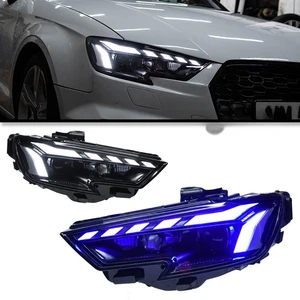 LED Headlights Assembly DRL Sequential Projector For AUDI A5 S5 RS5 B9 2017-2020 - Picture 1 of 10