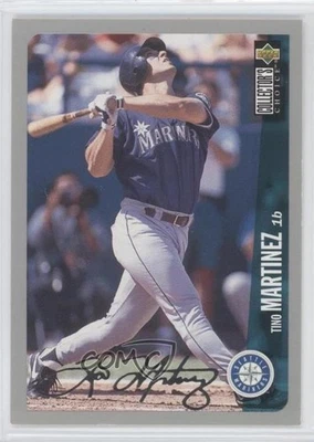 1996 Upper Deck Collector's Choice Silver Foil Signature Tino Martinez #318 - Image 1 of 2