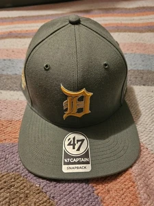 NUEVO CON ETIQUETAS Gorra de Béisbol Detroit Tigers Verde Juego de Estrellas 2005 Gorra Trasera a Presión 47 Marca - Imagen 1 de 4