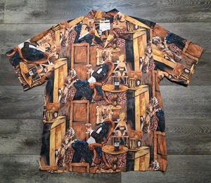 Reyn Spooner x Guy Buffet Roaring 20's Gentleman's Club Camp Shirt Size Large  - Picture 1 of 9