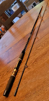 Vintage Berkley Gray G30 6' 6" Spinning Fishing Rod 2-Piece - Image 1 of 4