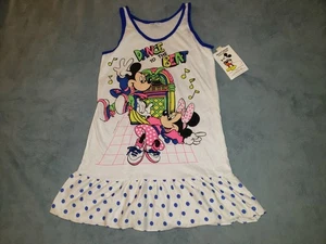 Nuevo con etiquetas De Colección Disney Mickey Mouse Minnie Dormir Tanque Camisón Años 90 Vestido de Noche Movimientos - Imagen 1 de 6