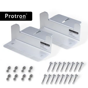 8x Protron Z-Halterungen Z-Winkel Befestigungswinkel für Solarmodule Wand Dach