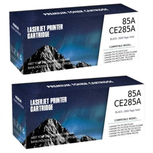 2 CE285A Toner Compatible for HP LaserJet M1212nf M1217nfw P1102W M1132 P1104W - Picture 1 of 4