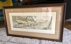 Pheasant Shooting ~ T.Sutherland ~ Painting Artwork Framed Picture - Picture 1 of 5