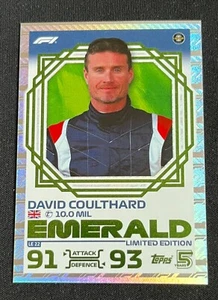 David Coulthard Emerald Topps Turbo Attax 2024 Formula 1 F1 LE22 - Picture 1 of 2
