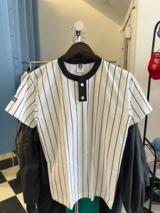 vintage russell athletic henley t-shirt youth size XL NOS NWOT 90s made in USA - Picture 1 of 6
