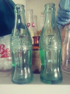 Bottiglie Coca-Cola brevetto D Lewiston e Bangor Maine - Foto 1 di 6