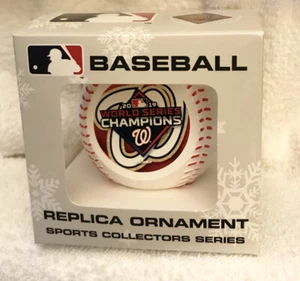 WASHINGTON NATIONALS 2019 SERIE MUNDIAL CAMPEONES NAVIDAD ADORNO #2 - Imagen 1 de 1