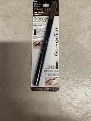 Milani Eye Tech Define 2-In-1 Precision Pen for Brows & Eyes 03 Black/Dark Brown - Image 1 of 2