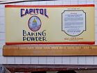 1930S Capitol Baking Powder Can Label Charleston Wva 5 X 11 3 8 Inches