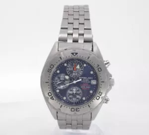 VINTAGE ALBA EPSILON TITANIUM 1/10 CHRONOGRAPH QUARTZ V657-6020 MENS Watch JAPAN - Picture 1 of 11