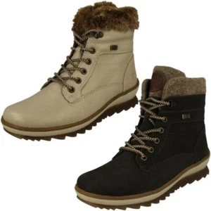 Ladies Remonte Casual Cuff Detailed Warm Lined Ankle Boots R8477 - Picture 1 of 19