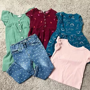 Lotto abbigliamento bambina 5 pezzi abiti camicia jeans tg 2T - Foto 1 di 4