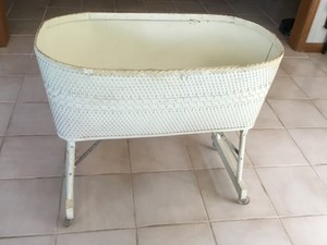 white cane bassinet