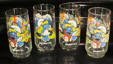 Peyo Smurf 1983 Glasses Smurfette Wallace Berry Co. Libbey