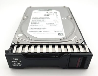 HPE P00670-001 StoreOnce 4TB 12G 7.2K SAS LFF (3.5-Inch) BC Hard Drive - Image 1 of 3