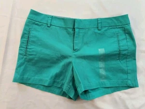 NWT JC Penny Women's Stylus Shorts Size 10 Short Chino Aqua Ceramic - Picture 1 of 10