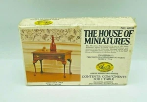 Vintage The House of Miniatures Queen Anne Table Kit Xacto Dollhouse Diorama - Picture 1 of 5